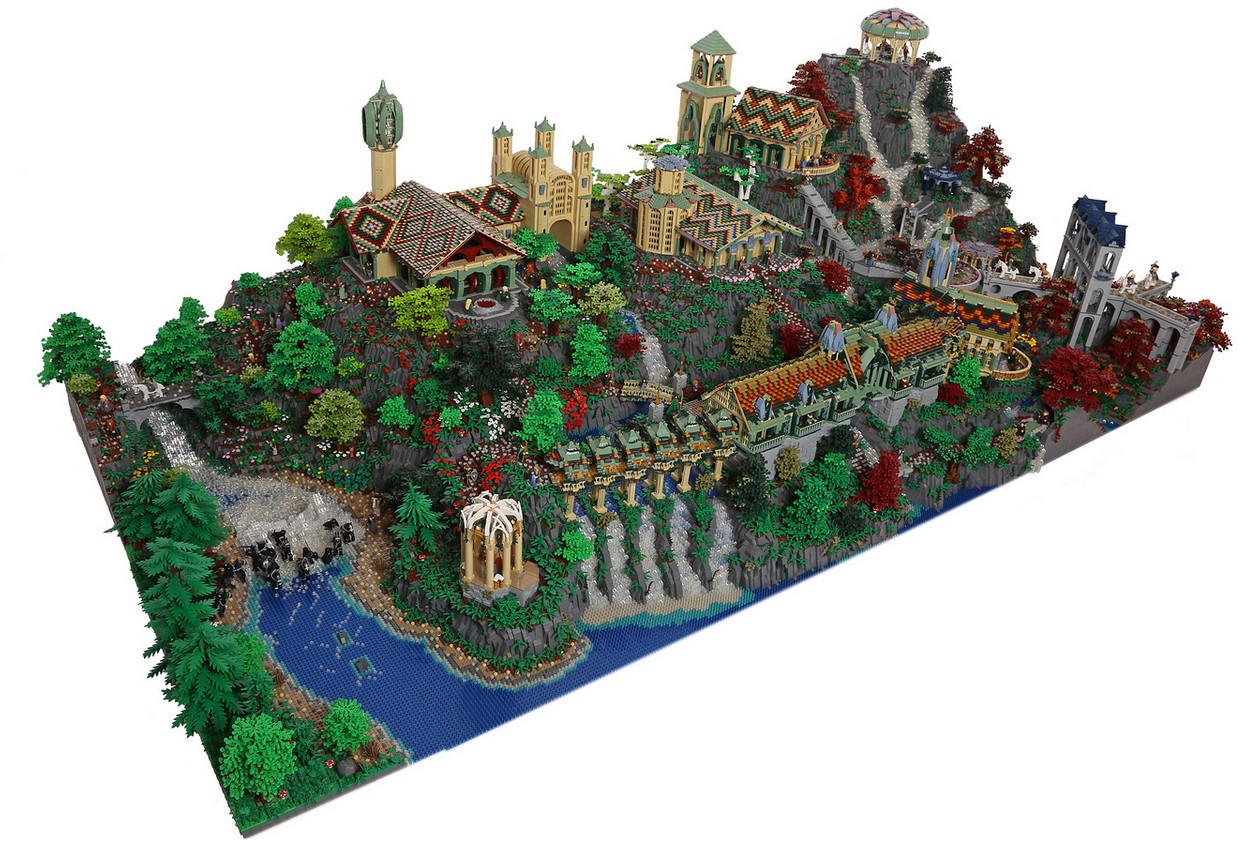 A 200,000 piece LEGO recreation of Rivendell that will 