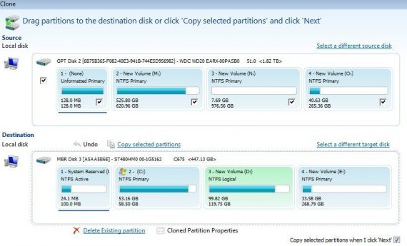 macrium reflect how to clone to bigger drive