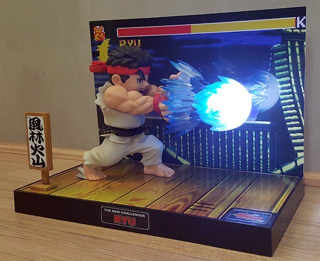 Street Fighter II Ryu Light-up Diorama Will Hadouken Your Money