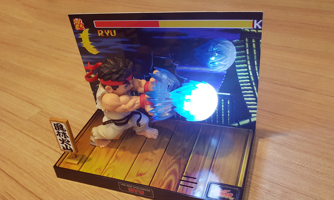 Street Fighter II Ryu Light-up Diorama Will Hadouken Your Money