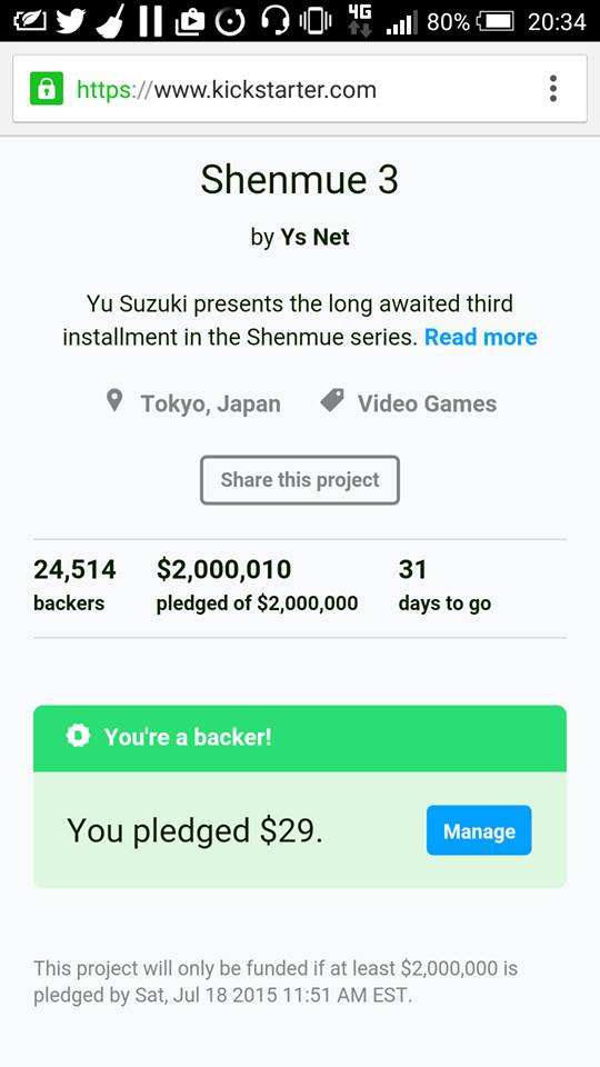 shenmue3 backed