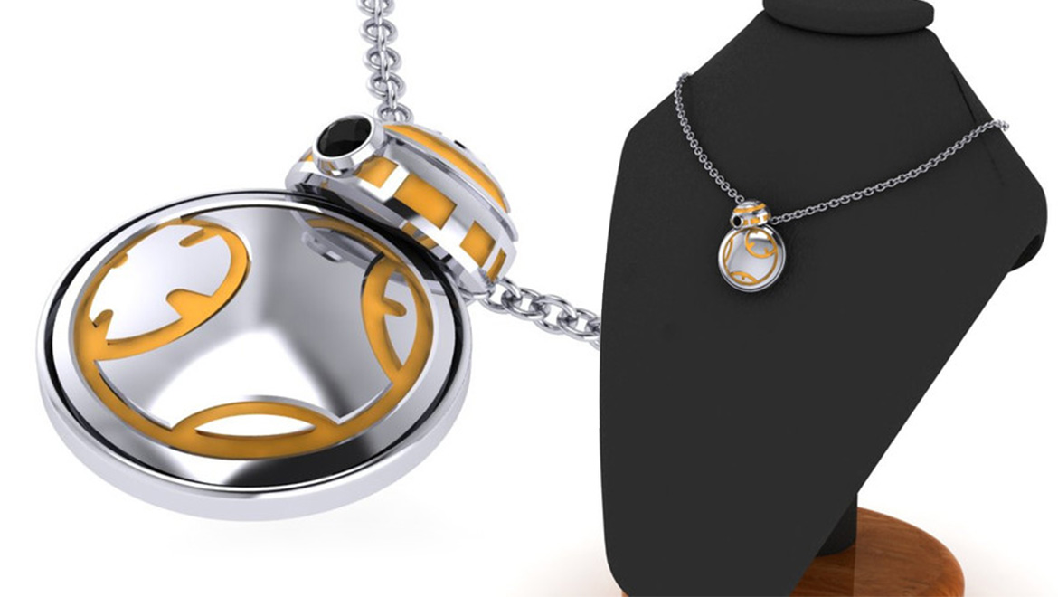 Exclusive Star Wars BB-8 Droid Necklace that Spins! | Geek Culture