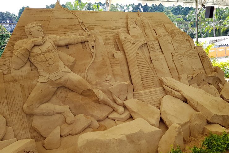 Marvel At 15 Superhero Sand Sculptures At The Sentosa Sandsation ...