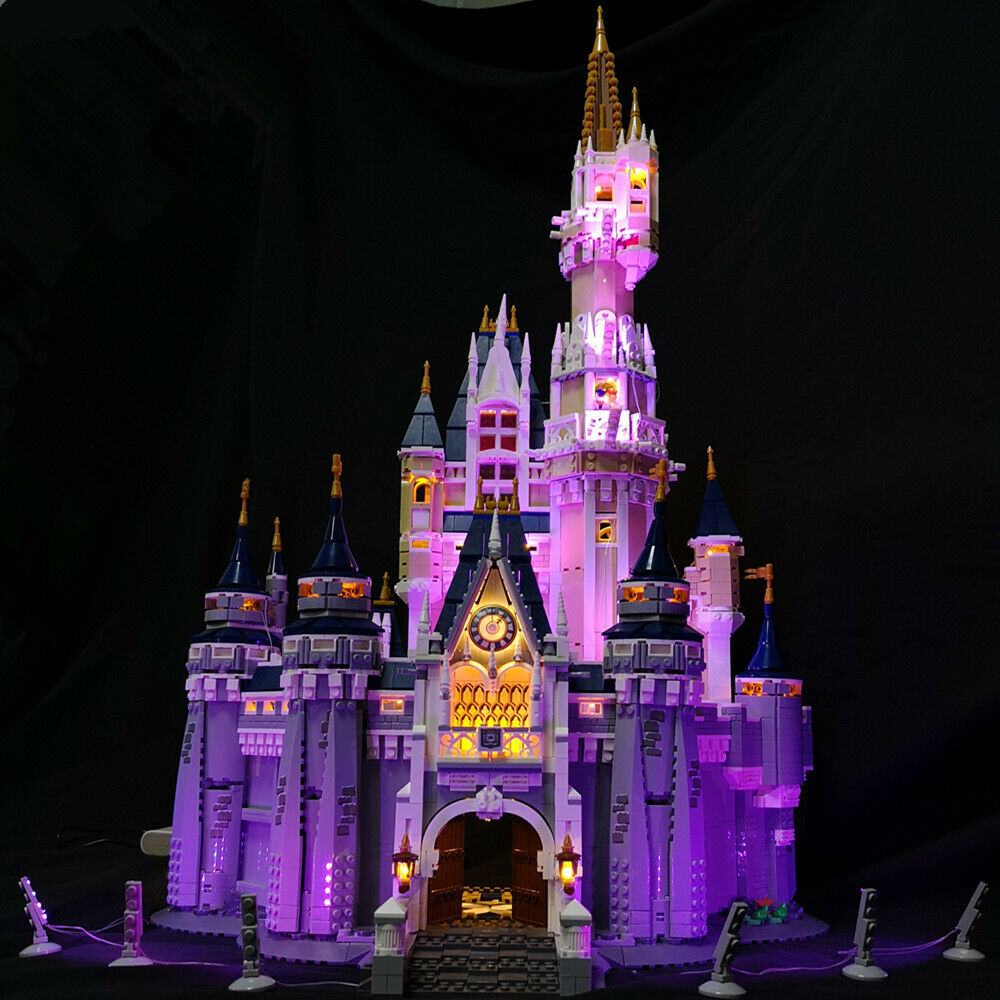 light set for lego disney castle