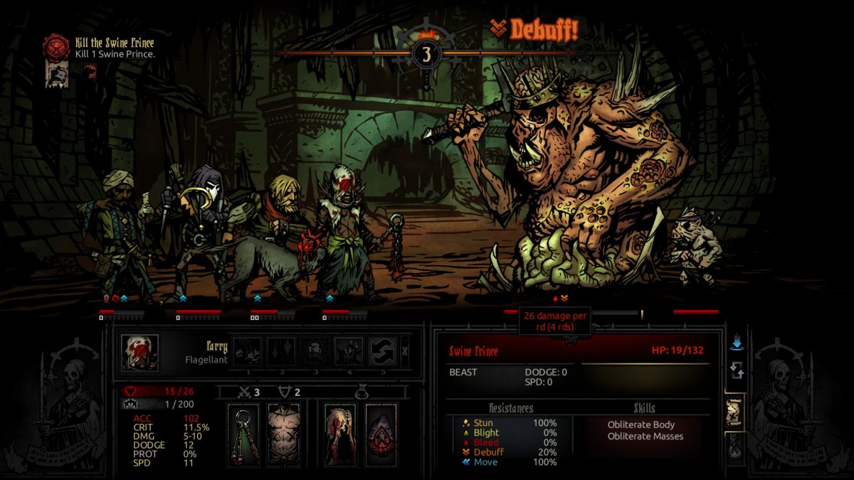 can m onsters in the cove be bled darkest dungeon