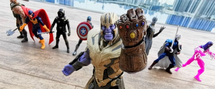 The Hasbro Marvel Legends Armoured Thanos From Avengers Endgame Build