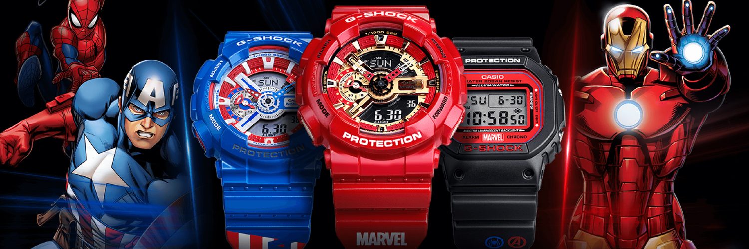 g shock spider man