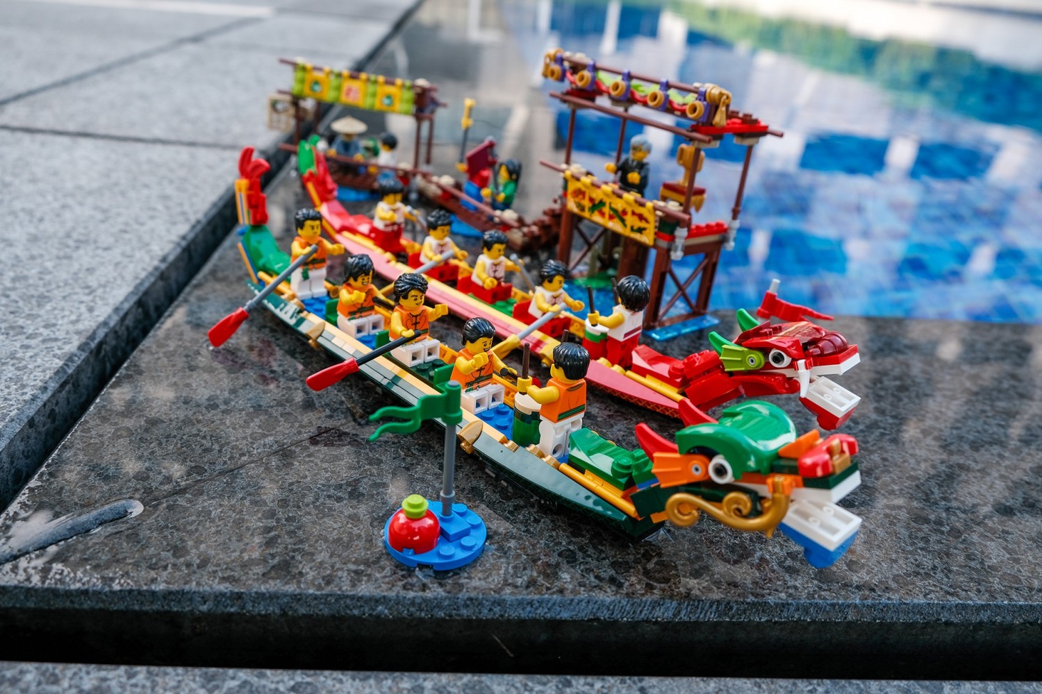 lego dragon boat race