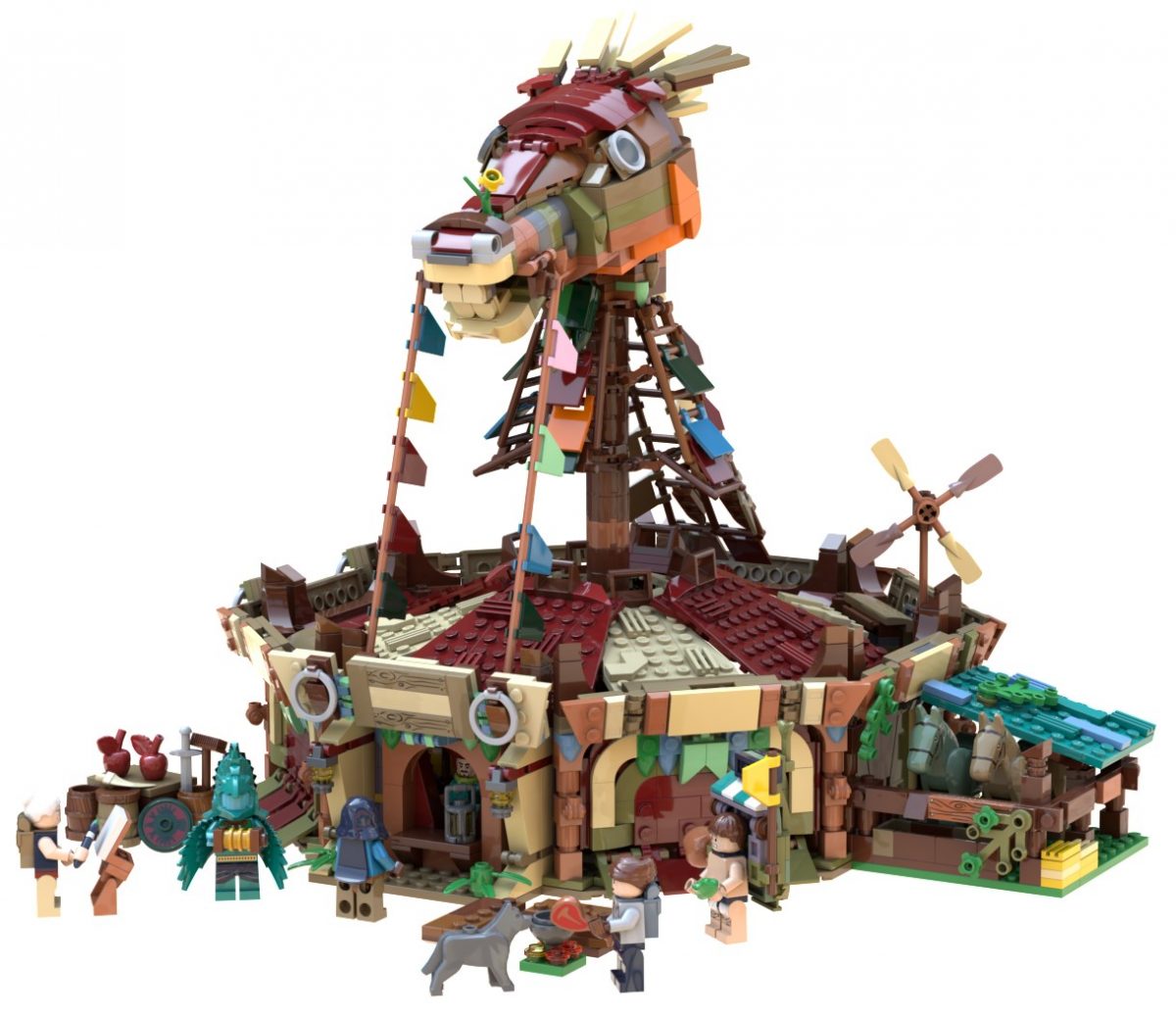 This LEGO Zelda: Breath of the Wild Stables Is A Breath of ...