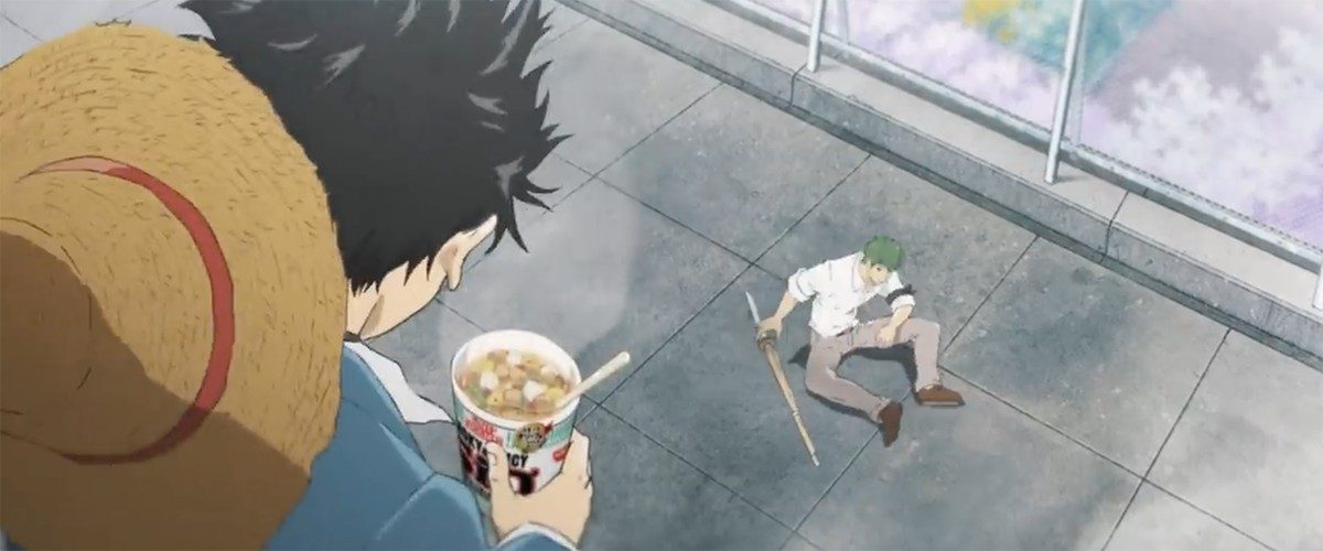 New Nissin Cup Noodle Commercial Re Imagines One Piece Characters In A High School Setting Geek Culture