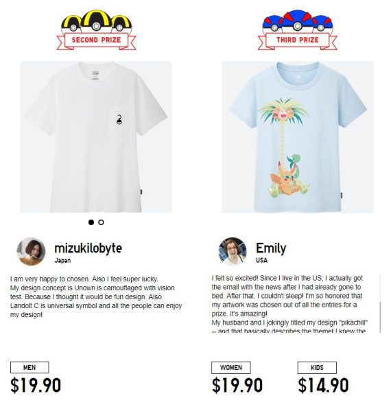 Uniqlo Declares Winners For Annual Pokemon T-Shirt Design Competition ...