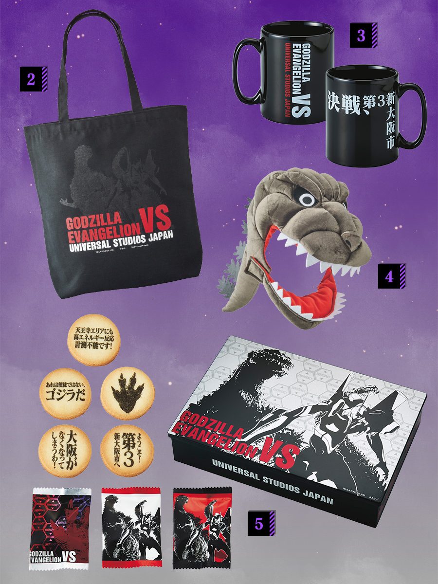 5000pcs limited Mecha Godzilla vs Evangelion USJ Limited Popcorn Bucket 