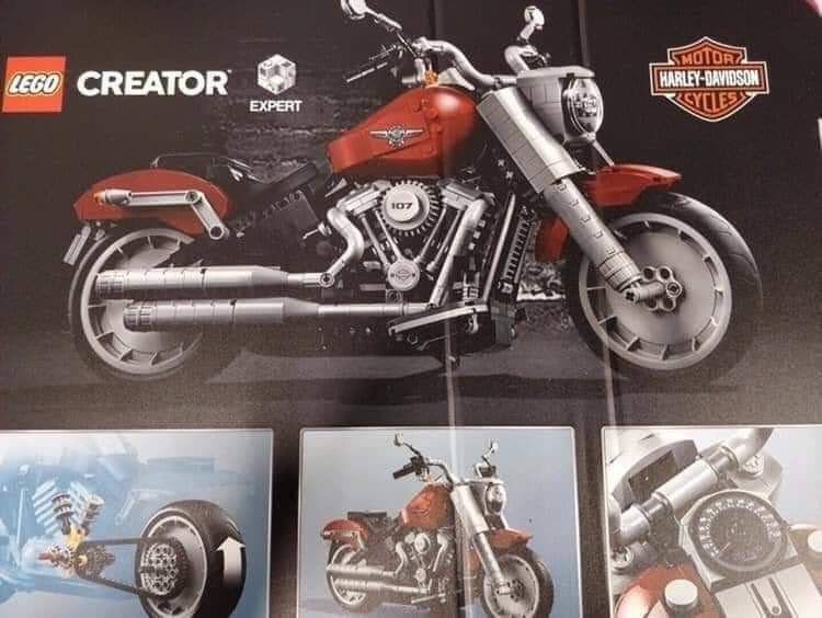 Harley-Davidson® Fat Boy® LEGO® Creator Expert Set