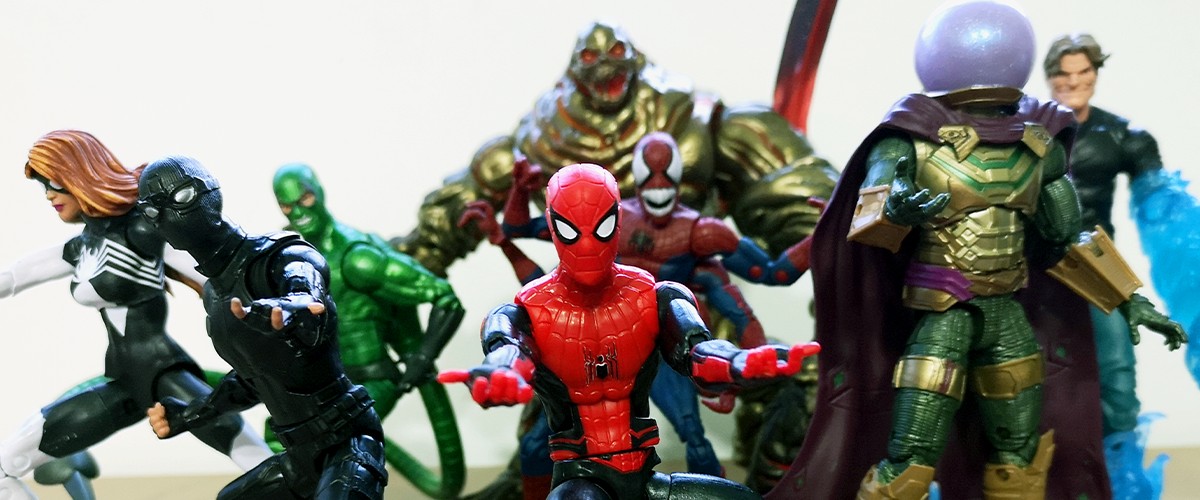 marvel legends spider man far from home action figures