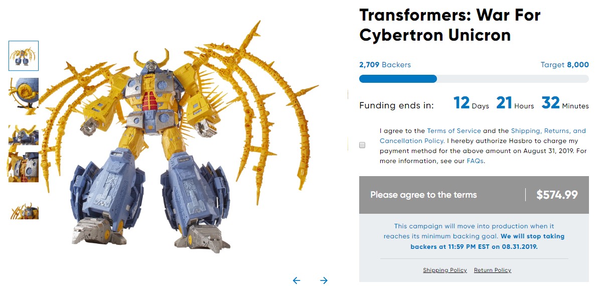 transformers hasbro unicron