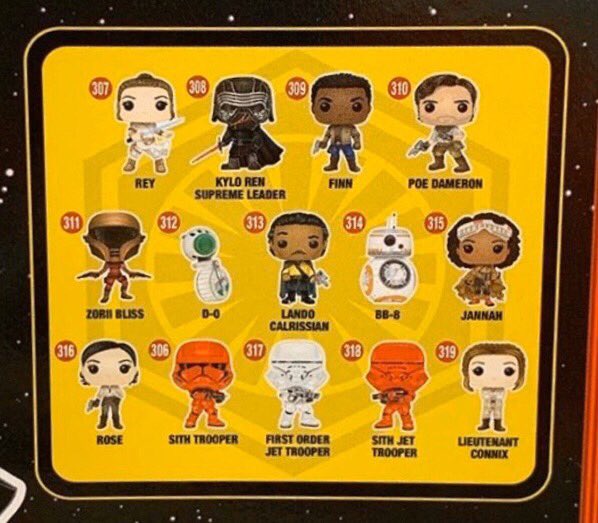 funko pop rise of skywalker