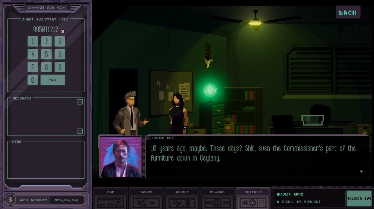 Singapore's Own Cyber-Noir Game Chinatown Detective Agency Releases In 2020