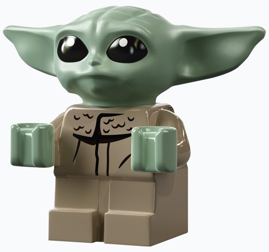 Baby yoda and discount mandalorian lego set