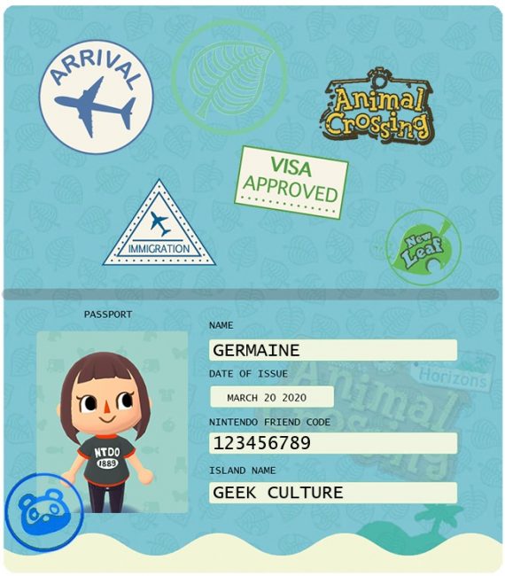 Create Your Own Animal Crossing New Horizons Passport