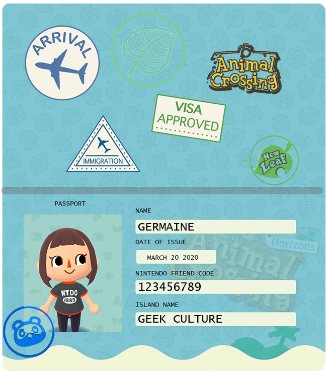 Create Your Own Animal Crossing: New Horizons Passport Boarding ...