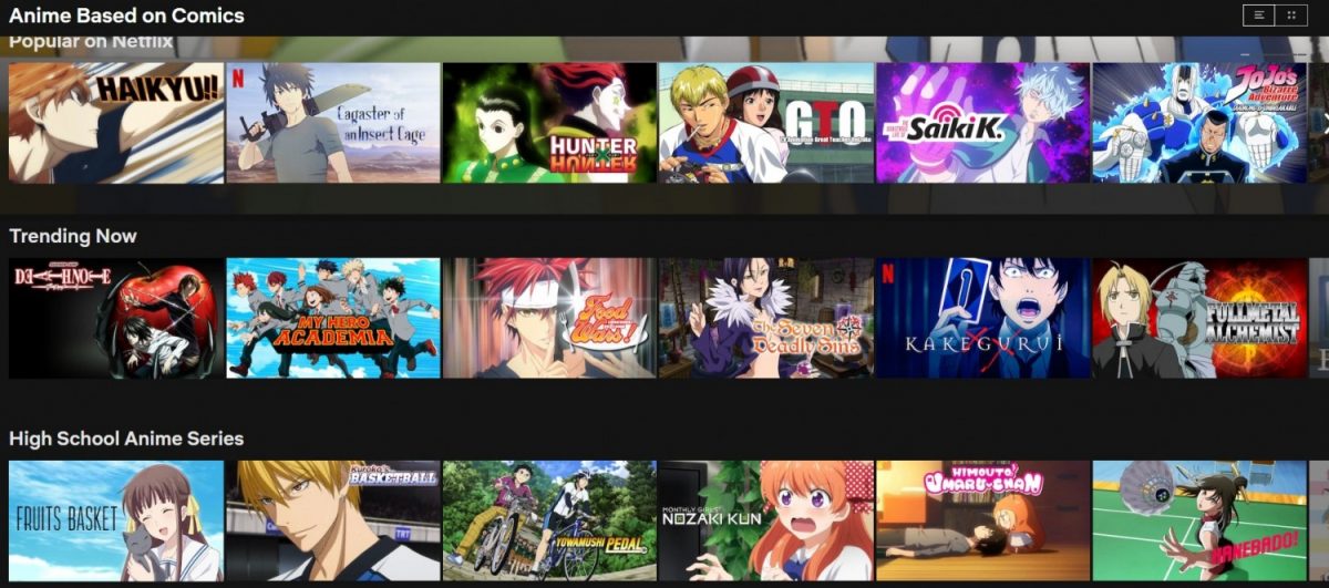 best anime series to watch on netflix