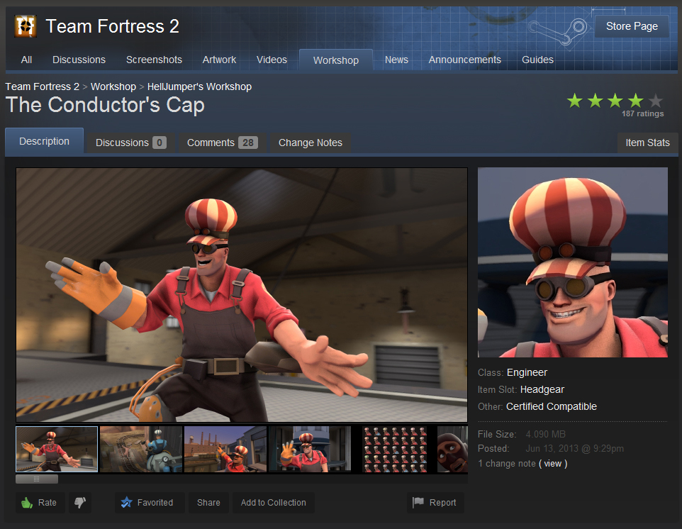 Play as Gabe Newell in Team Fortress 2