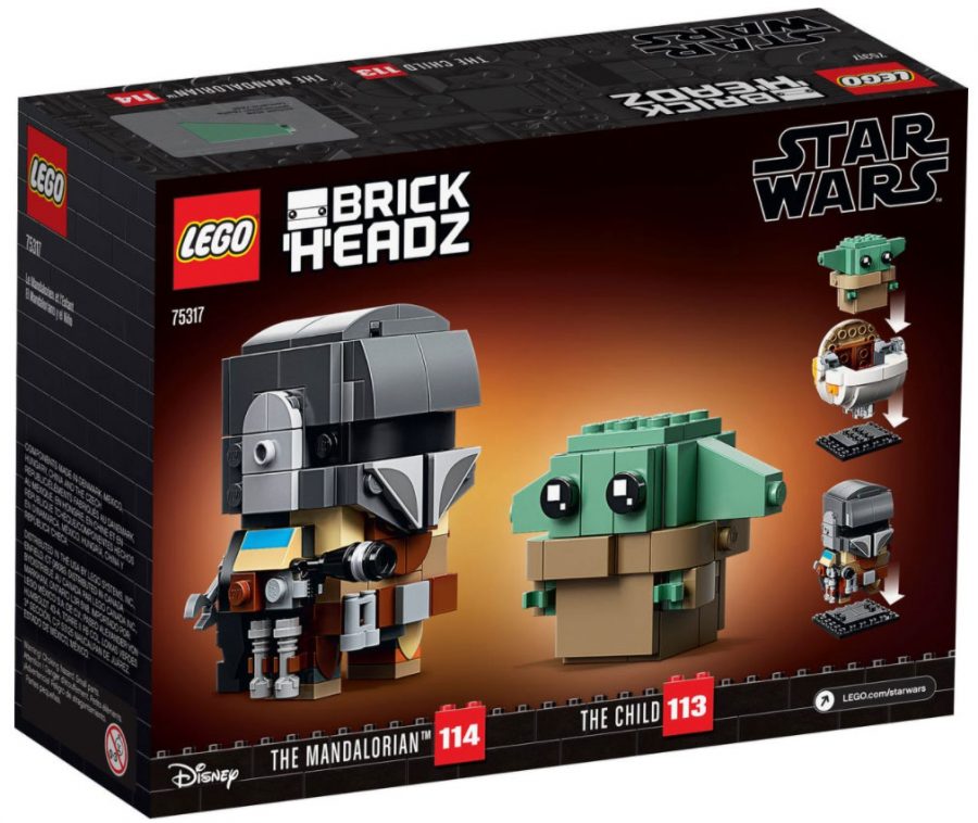 LEGO Mandalorian 75317 BrickHeadz and 75292 The Razor Crest Box Shots ...