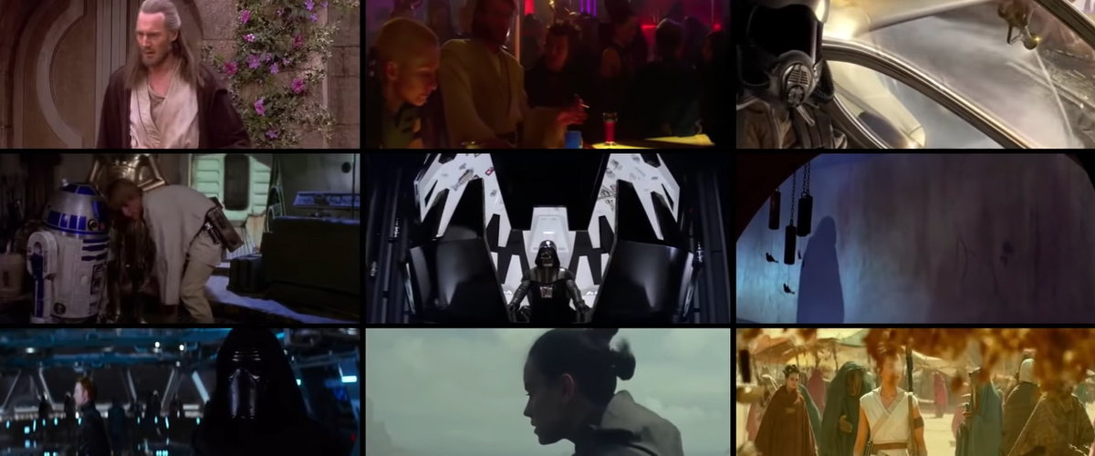 ALL 12 STAR WARS MOVIES (at the same time)!!! (4K) 