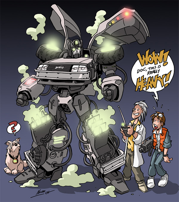 back to the future transformer