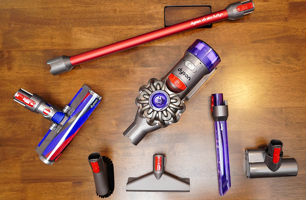 dyson v8 slim fluffy+