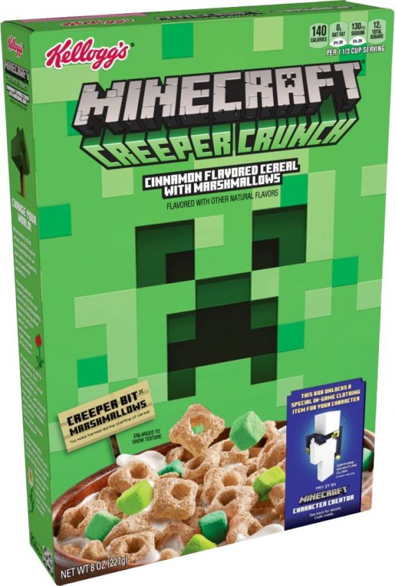 You Can Now Eat Minecraft Creepers In New Kellogg's Cereal | Geek Culture