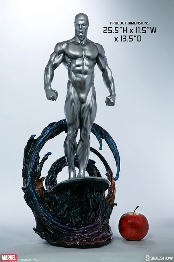 silver surfer sideshow statue