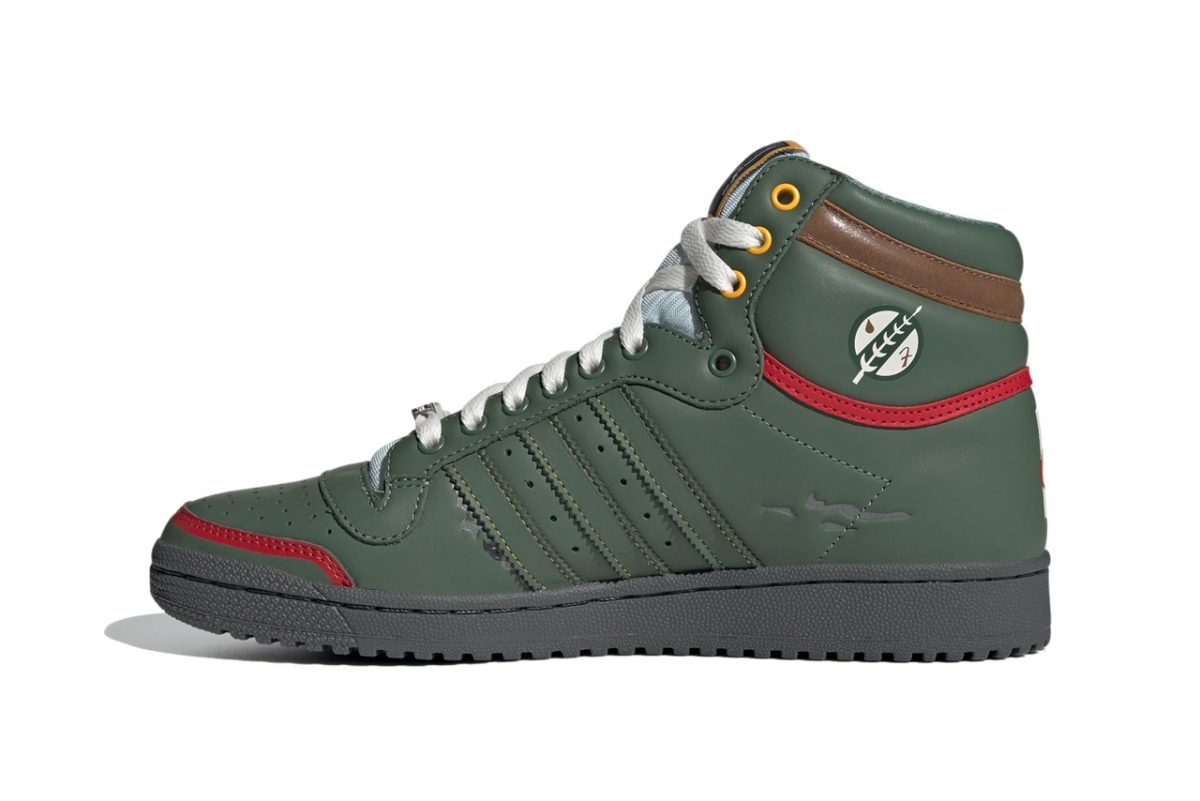 Adidas Honours Boba Fett In New Star Wars Top Ten Hi Sneakers | Geek ...