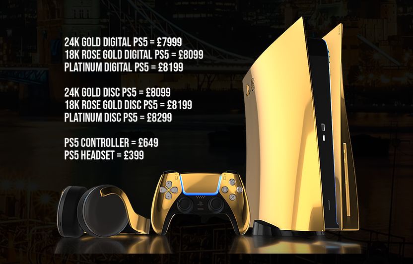 You Can Pre-Order This 24K Gold PlayStation 5 For US$10,000