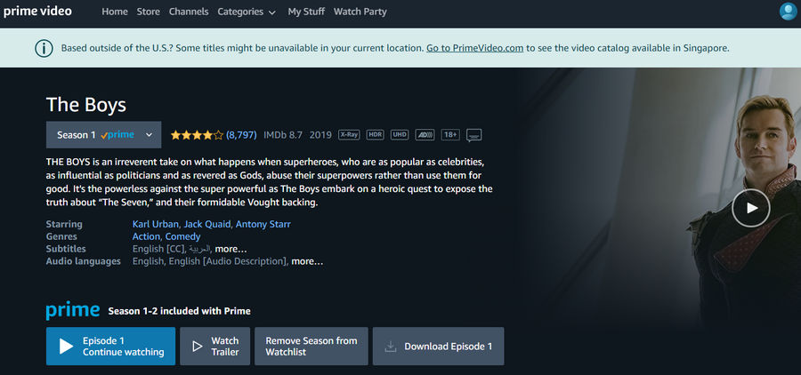 How To Watch The Boys Season 2 1 On Amazon Prime Video If It Doesn T Show Up In Your App Geek Culture