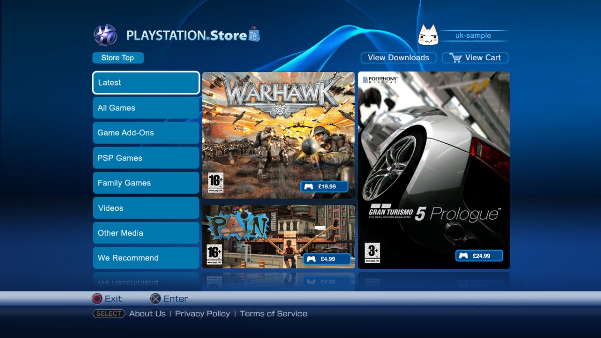 psn ps3 store