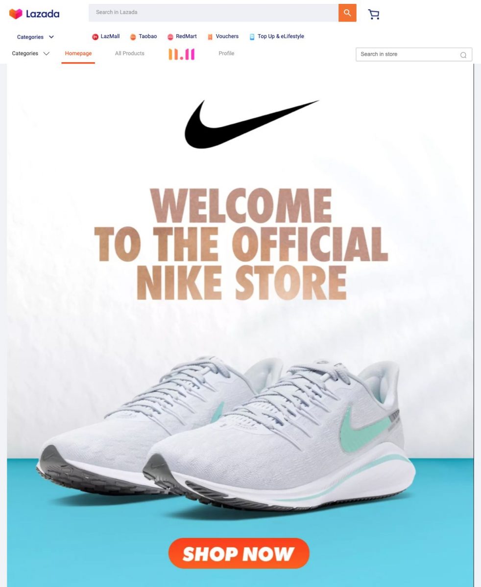 Ontdek atoom Badkamer Nike Left Amazon In US, Opens Lazada Flagship Store In Southeast Asia |  Geek Culture