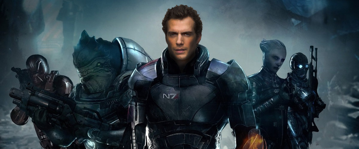 Henry Cavill Superman in a cyberpunk style armor and