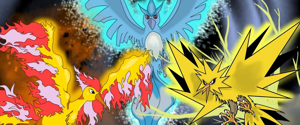 Three Birds Zapdos, Moltres and Articuno, Pokemon PATCH