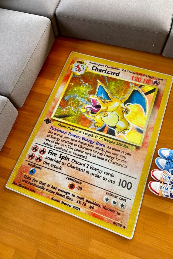 Base Set Charizard Rug Pokémon Base Set First Edition Charizard Rug Is Now Available Via Kanto ...