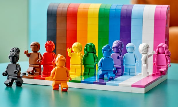 LEGO monochrome Minifigure from 40516 Everyone is awesome rainbow NEW 