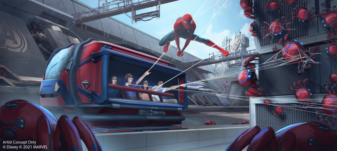 Disneyland’s Avengers Campus To Sell Upgrades And WEB Tech For New SpiderMan Ride Geek Culture