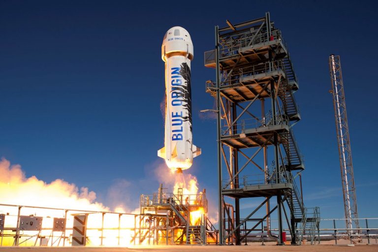 jeff bezos touches space aboard blue origin rocket