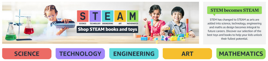 STEAM Store  Shop Science, Technology, Engineering, Arts and  Mathematics Toys & Books