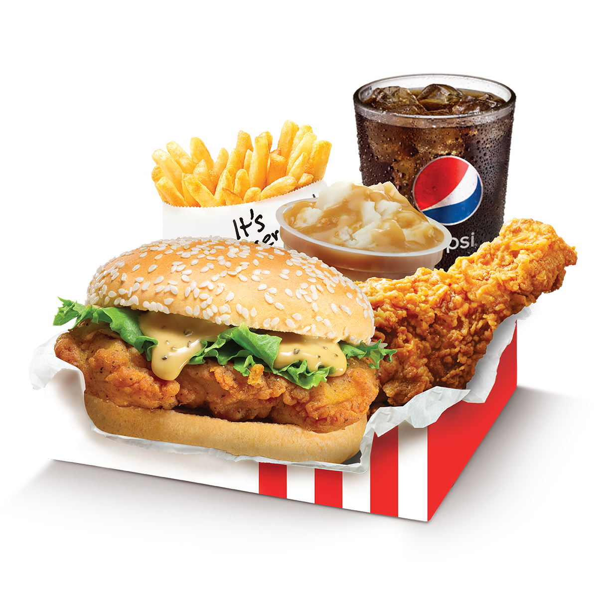 crispy chicken burger kfc