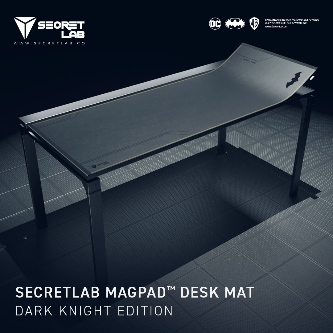 Secretlab MAGNUS Metal Desk Gets Stylish Dark Knight Edition To