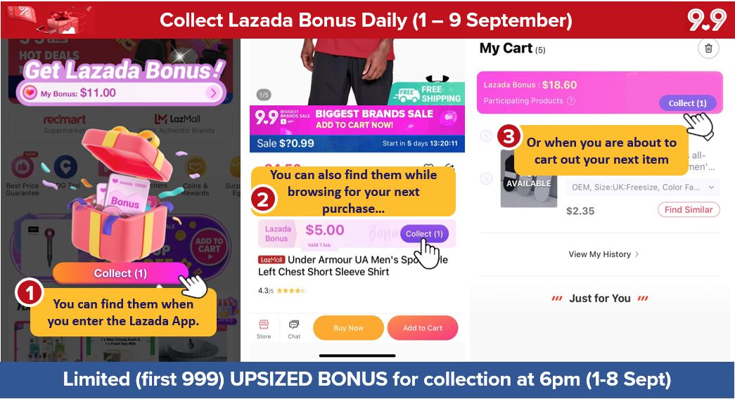 Lazada bonus