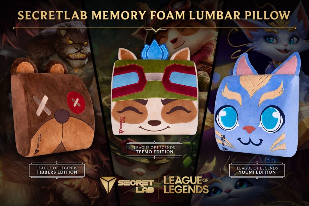 New League of Legends Lumbar Pillows To Complement the Secretlab Jinx Chair