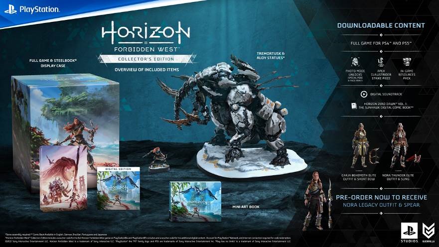 Horizon Forbidden West pre-orders - Collector's Edition