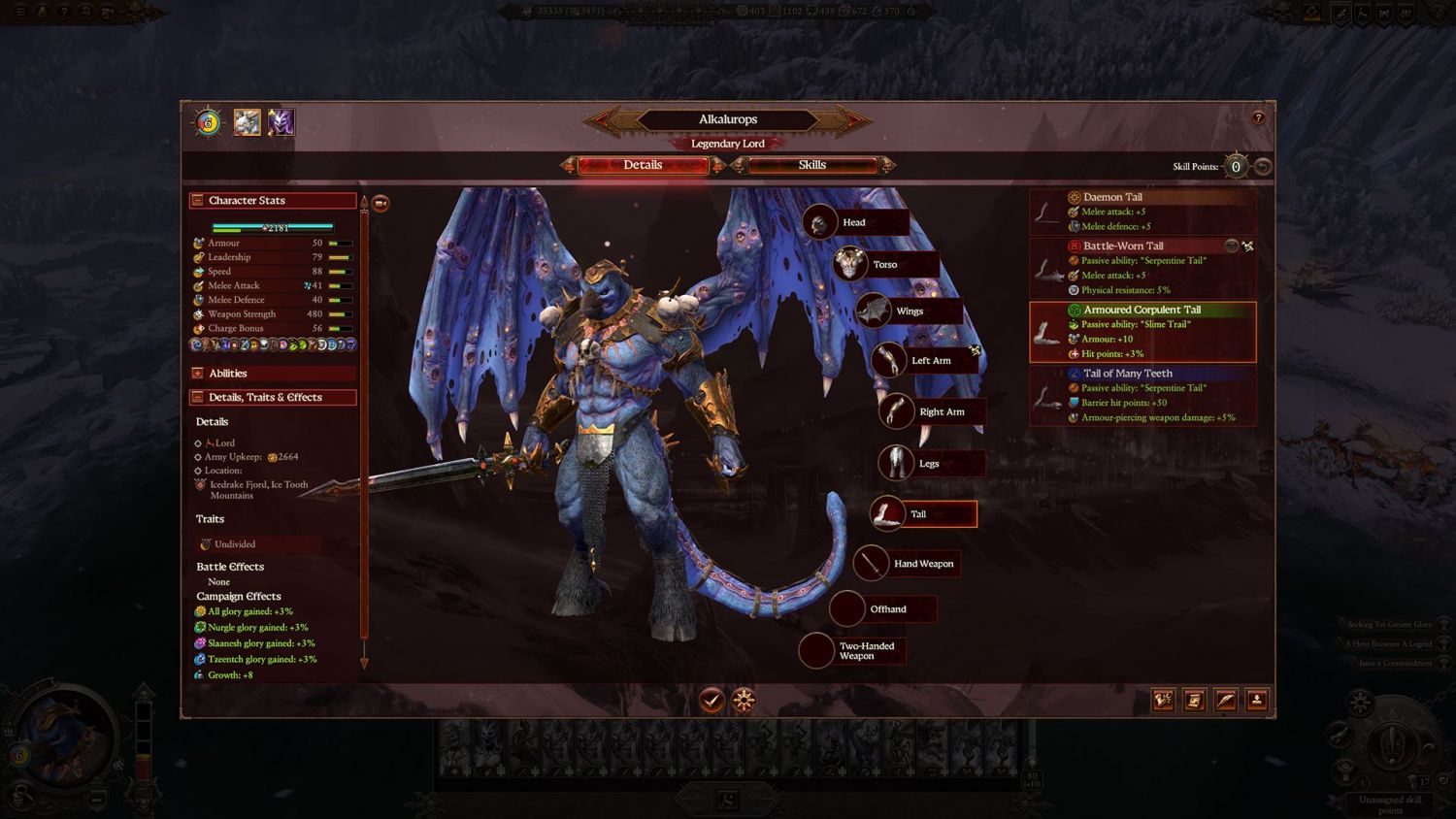The Daemon Prince in Total War: Warhammer III.